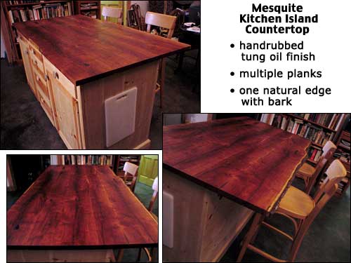 Mesquite Kitchen Island Counter top