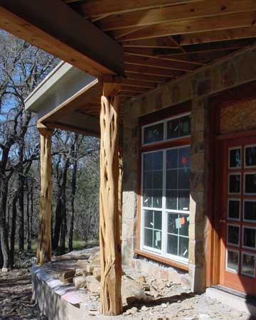 cedar porch posts - large washed cedar posts